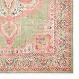 Madison Washable Vintage Inspired Rug Green Pink from Roseland Furniture
