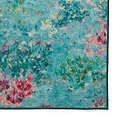 Clarke Clarke Fiore Rose Teal Washable Rug from Roseland Furniture