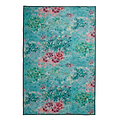 Clarke Clarke Fiore Rose Teal Washable Rug from Roseland Furniture