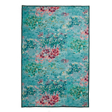 Clarke Clarke Fiore Rose Teal Washable Rug from Roseland Furniture