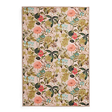Clarke Clarke Passiflora Blush Washable Rug from Roseland Furniture