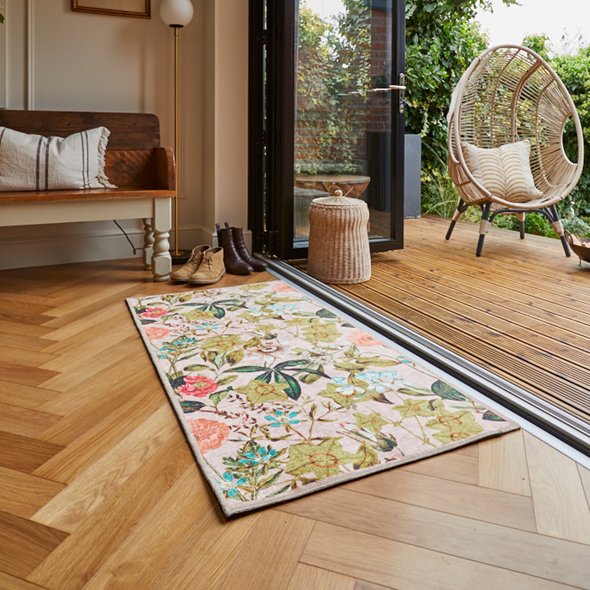 Clarke & Clarke Passiflora Washable Rug | 6 Colour Options | Roseland