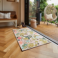 Clarke Clarke Passiflora Blush Washable Rug from Roseland Furniture