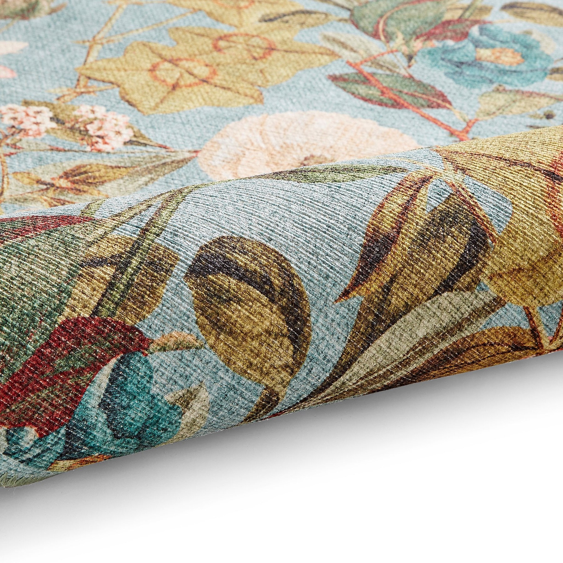 Clarke Clarke Passiflora Mineral Washable Rug from Roseland Furniture