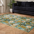 Clarke Clarke Passiflora Mineral Washable Rug from Roseland Furniture
