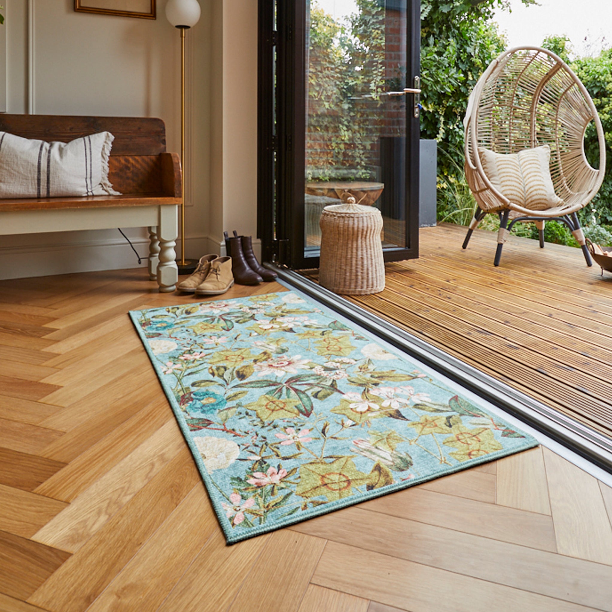 Clarke & Clarke Passiflora Washable Rug | 6 Colour Options | Roseland