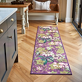 Clarke Clarke Passiflora Mulberry Washable Rug from Roseland Furniture
