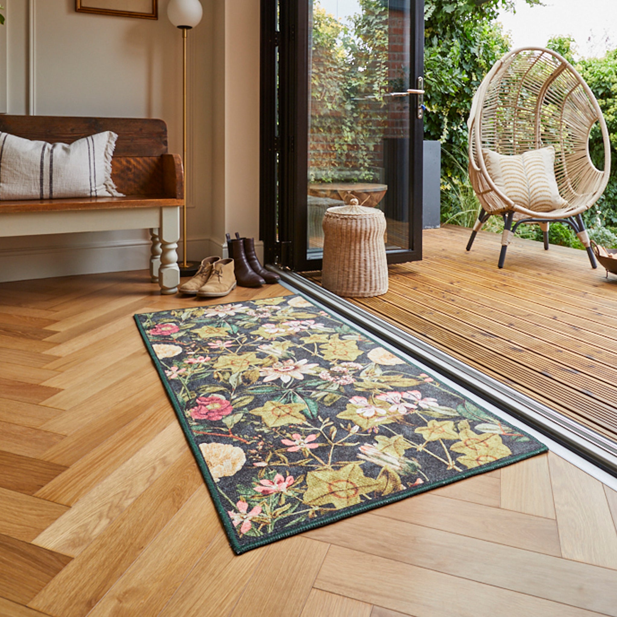 Clarke & Clarke Passiflora Washable Rug | 6 Colour Options | Roseland