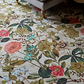 Clarke Clarke Passiflora Peaches Cream Washable Rug from Roseland Furniture