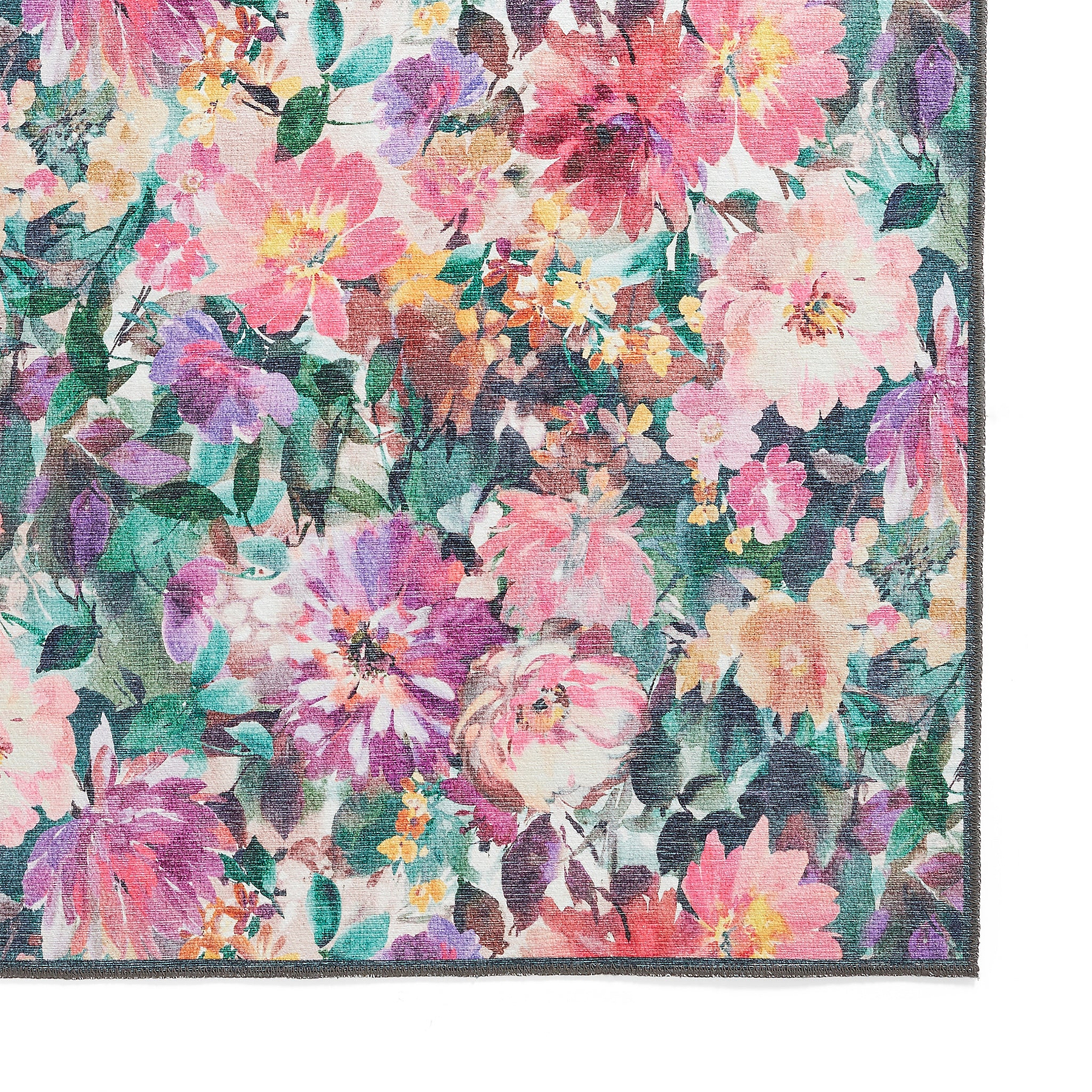 Clarke Clarke Tahiti Fuchsia Washable Rug from Roseland Furniture