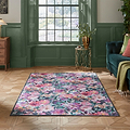 Clarke Clarke Tahiti Fuchsia Washable Rug from Roseland Furniture