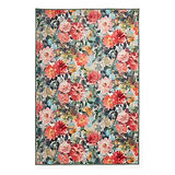 Clarke Clarke Tahiti Teal Rouge Washable Rug from Roseland Furniture