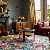 Clarke Clarke Tahiti Teal Washable Rug from Roseland Furniture