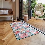Clarke Clarke Tahiti Teal Washable Rug from Roseland Furniture