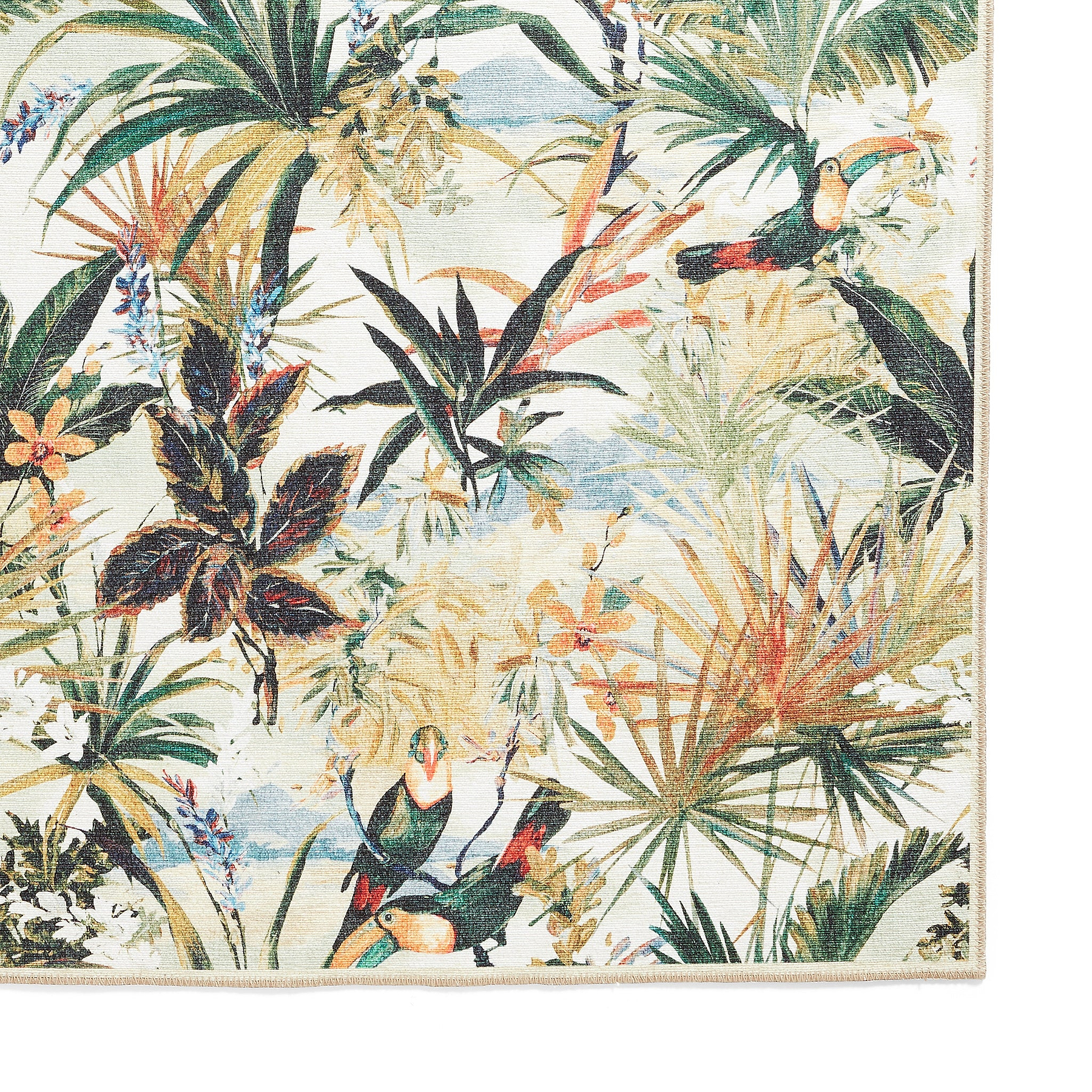 Clarke Clarke Toucan Antique Washable Rug from Roseland Furniture
