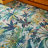 Clarke Clarke Toucan Blush Washable Rug from Roseland Furniture