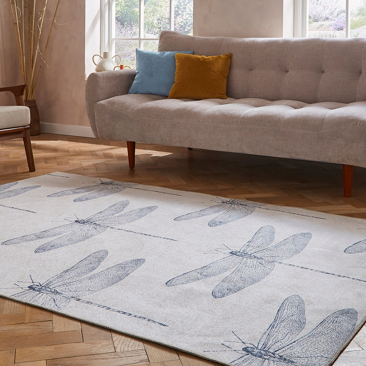 Harlequin Demoiselle Indigo Rug from Roseland Furniture