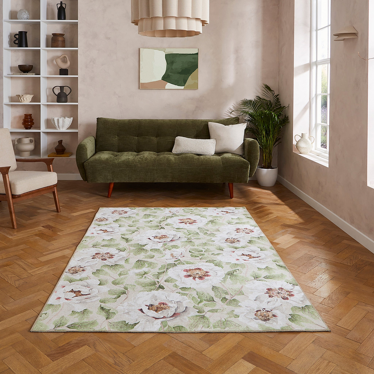 Harlequin Florent Fern Rug from Roseland Furniture