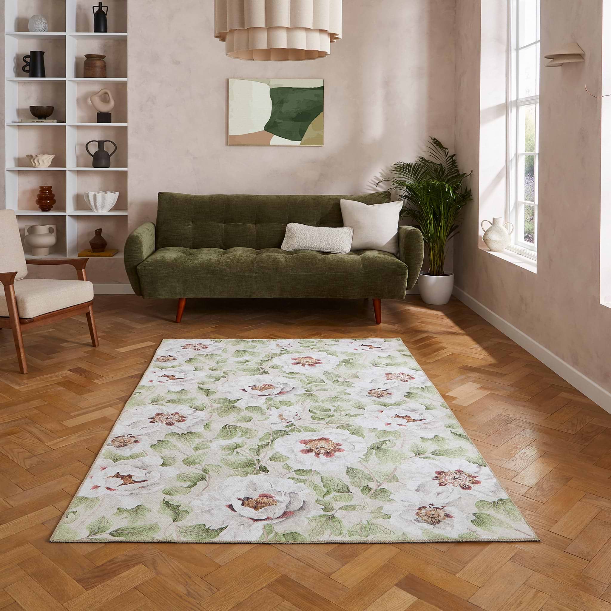 Harlequin Florent Fern Rug from Roseland Furniture