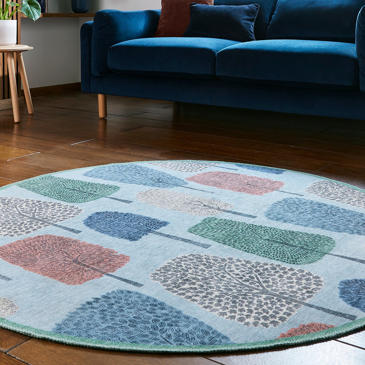 Scion Cedar Coast Circle Rug from Roseland Furniture