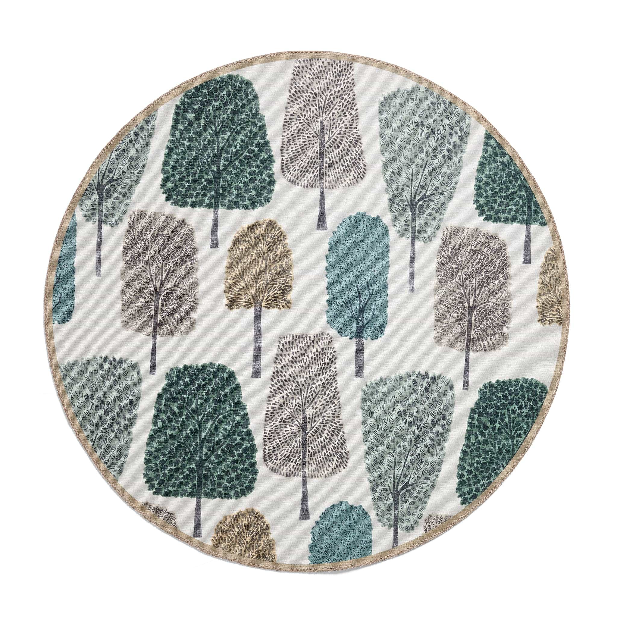 Scion Cedar Juniper Circle Rug from Roseland Furniture
