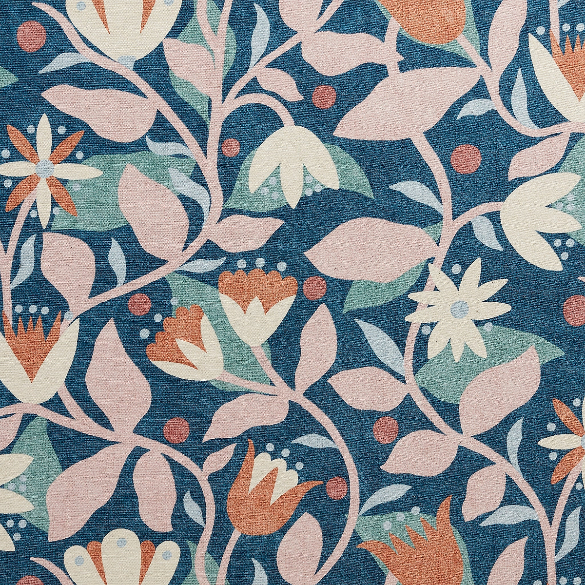 Scion Dancing Daisies Ink Blush Rug from Roseland Furniture
