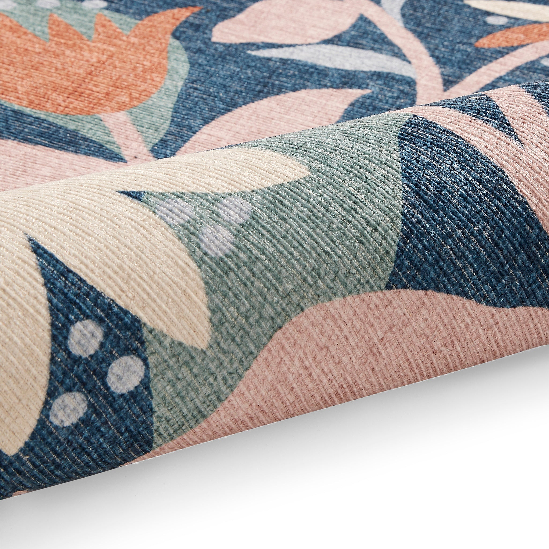 Scion Dancing Daisies Ink Blush Rug from Roseland Furniture