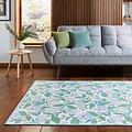 Scion Dancing Daisies Juniper Violet Rug from Roseland Furniture