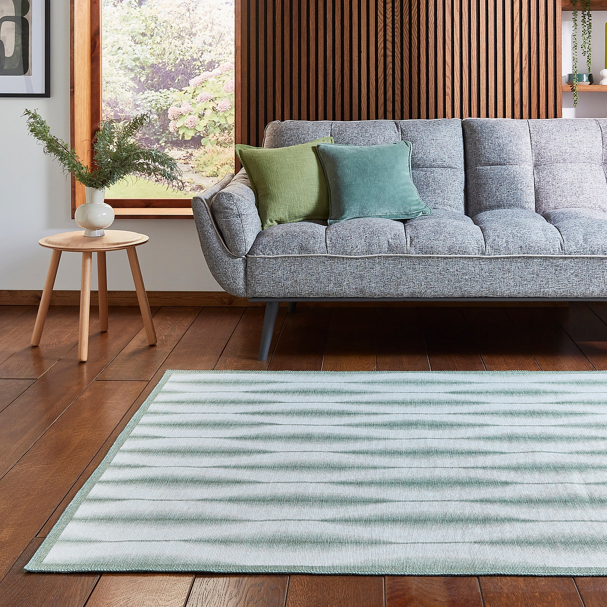 Scion Kasuri Sage Rug from Roseland Furniture