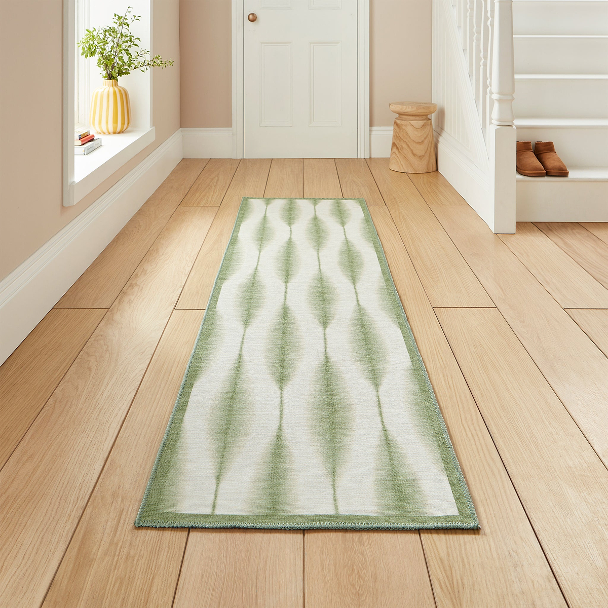 Scion Kasuri Sage Runner from Roseland Furniture