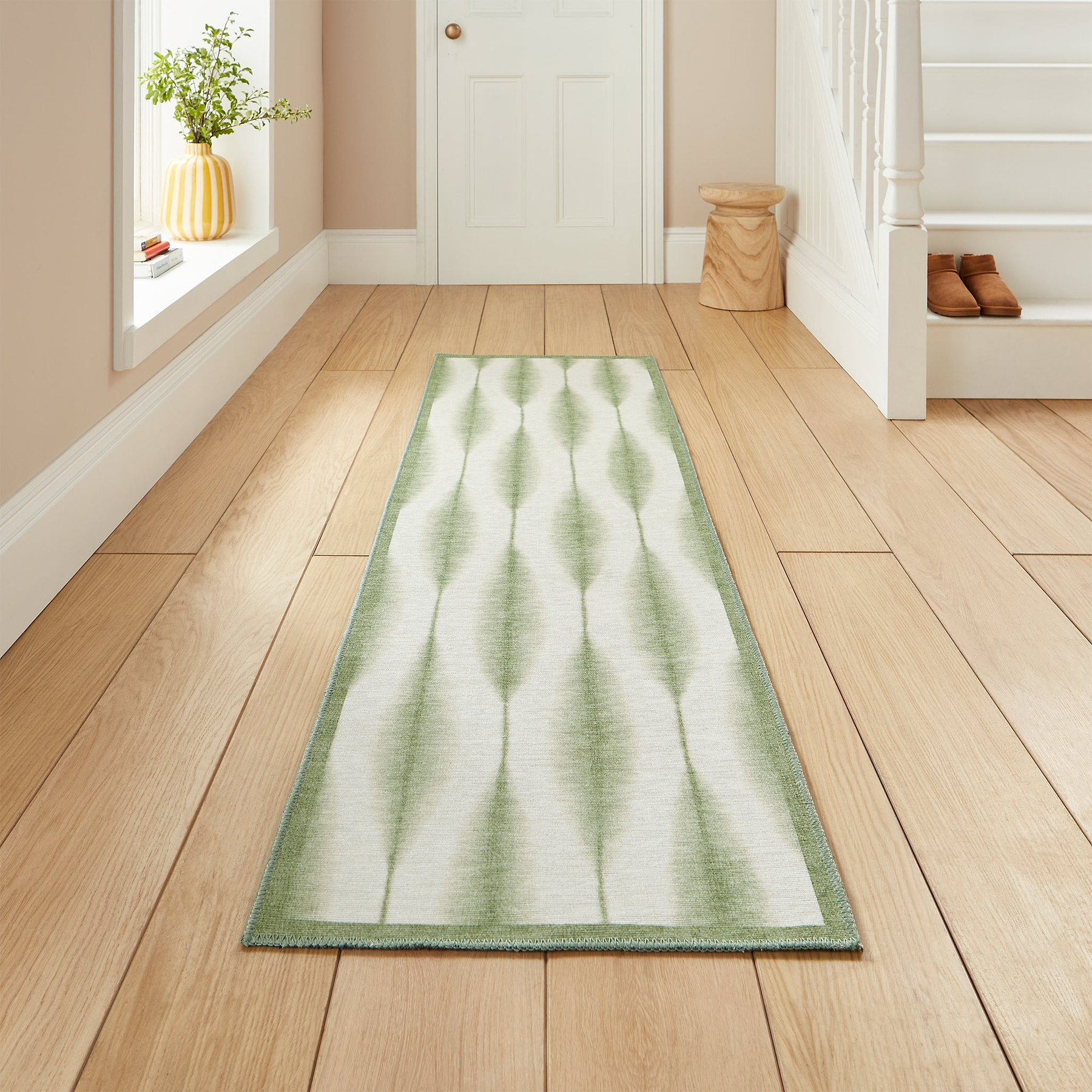 Scion Kasuri Sage Runner from Roseland Furniture