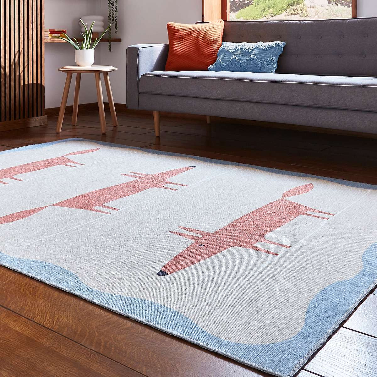 Scion Mr Fox Beige Terra Rug from Roseland Furniture
