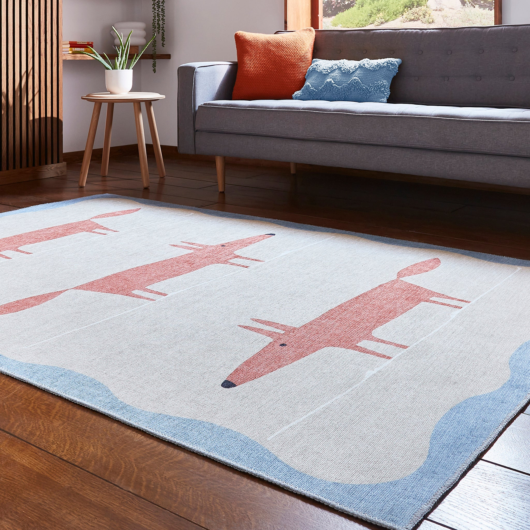 Scion Mr Fox Beige Terra Rug from Roseland Furniture