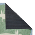 Scion Mr Fox Green White Rug from Roseland Furniture