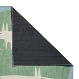 Scion Mr Fox Green White Rug from Roseland Furniture