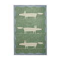 Scion Mr Fox Green White Rug from Roseland Furniture