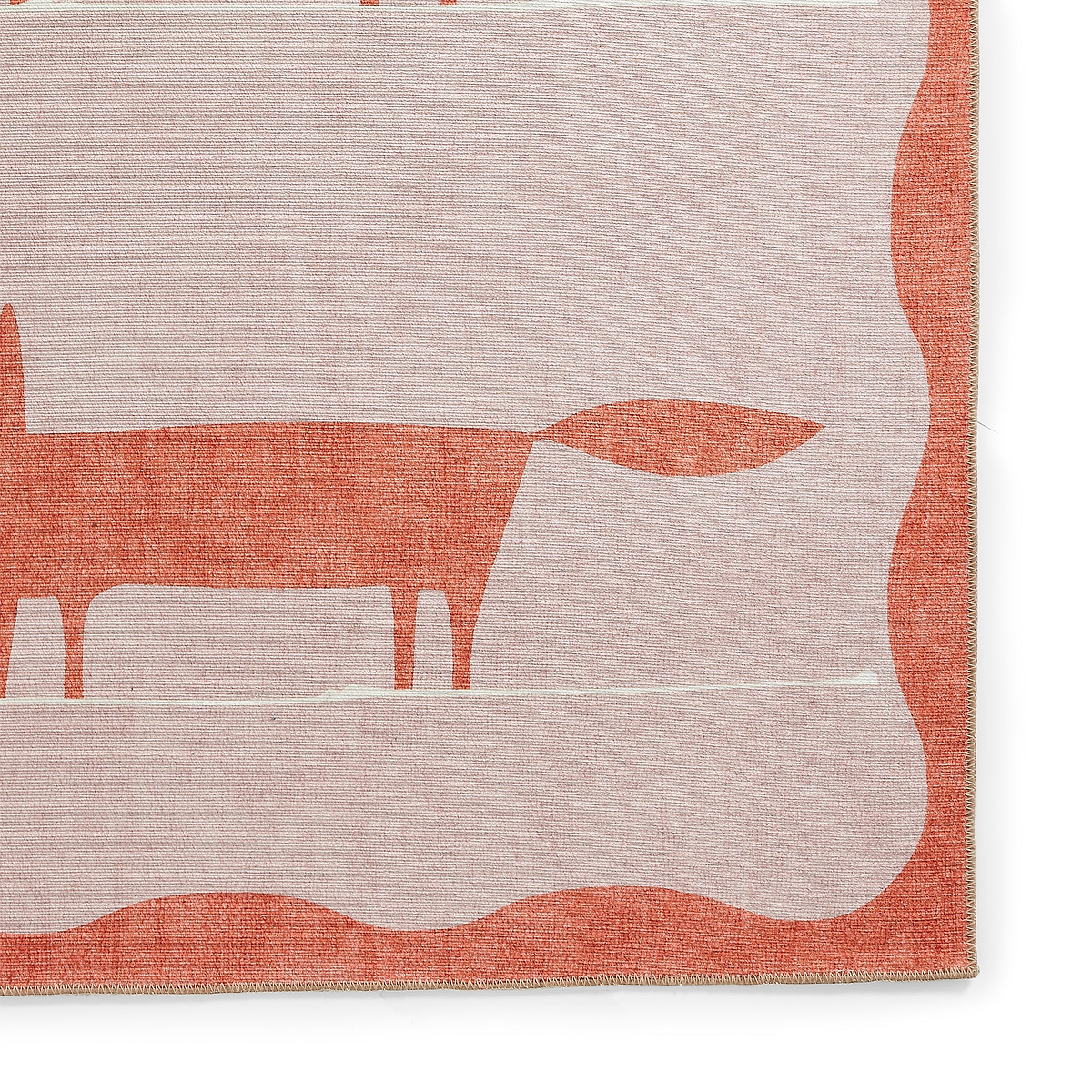 Scion Mr Fox Pink Terra Rug from Roseland Furniture