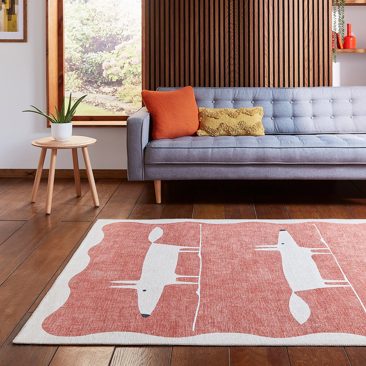 Scion Mr Fox Terra Beige Rug from Roseland Furniture