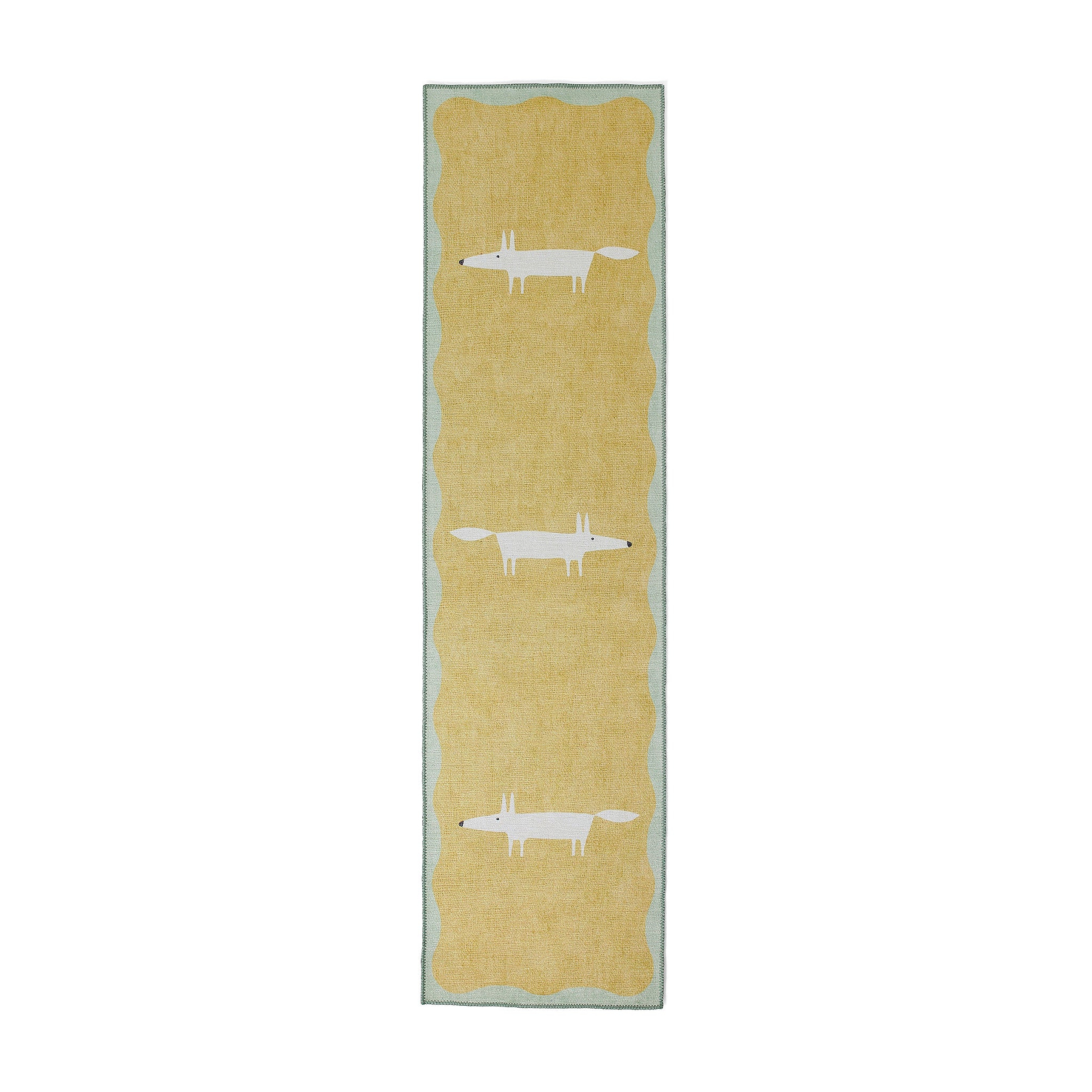 Scion Mr Fox Yellow White Runner from Roseland Furniture