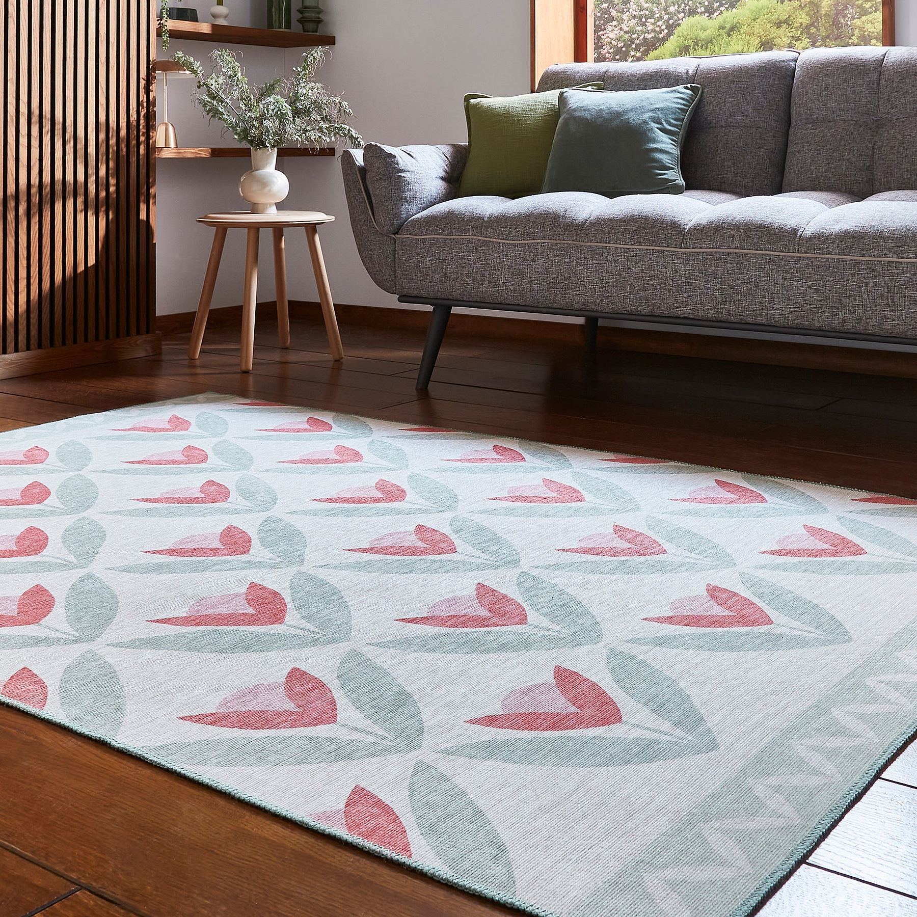 Scion Tulip Trellis Blush Rug from Roseland Furniture