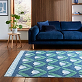 Scion Tulip Trellis Midnight Rug from Roseland Furniture
