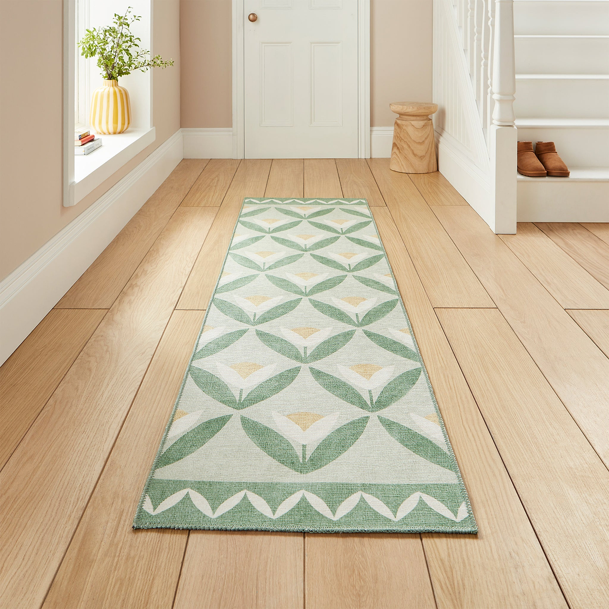 Scion Tulip Trellis Pine Runner from Roseland Furniture