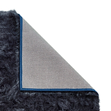 Mayfair Plain Shaggy Rug Navy from Roseland Furniture