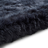 Mayfair Plain Shaggy Rug Navy from Roseland Furniture
