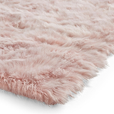 Mayfair Plain Shaggy Rug Pink from Roseland Furniture