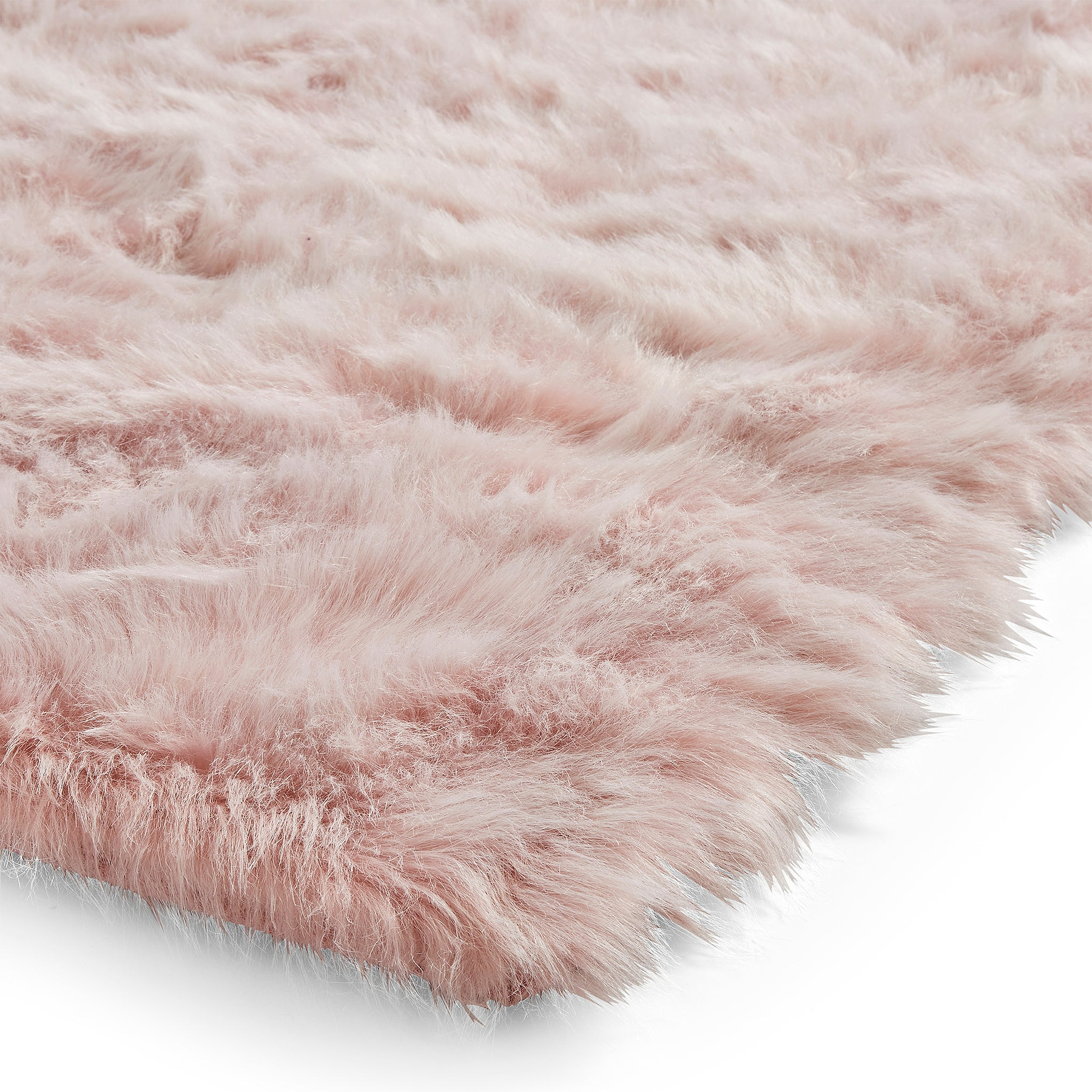 Mayfair Plain Shaggy Rug Pink from Roseland Furniture