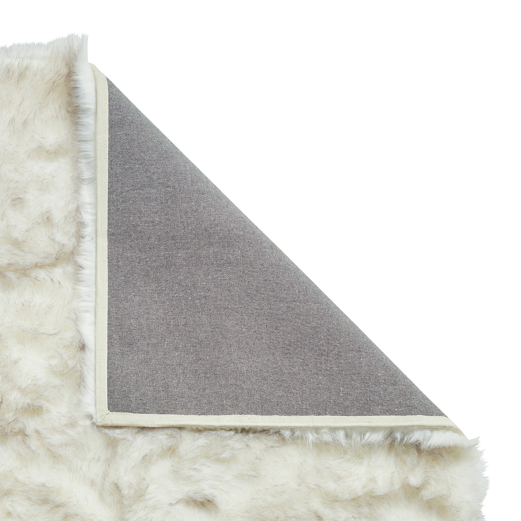 Mayfair Plain Shaggy Rug White from Roseland Furniture