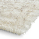 Mayfair Plain Shaggy Rug White from Roseland Furniture