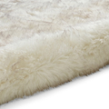 Mayfair Plain Shaggy Rug White from Roseland Furniture
