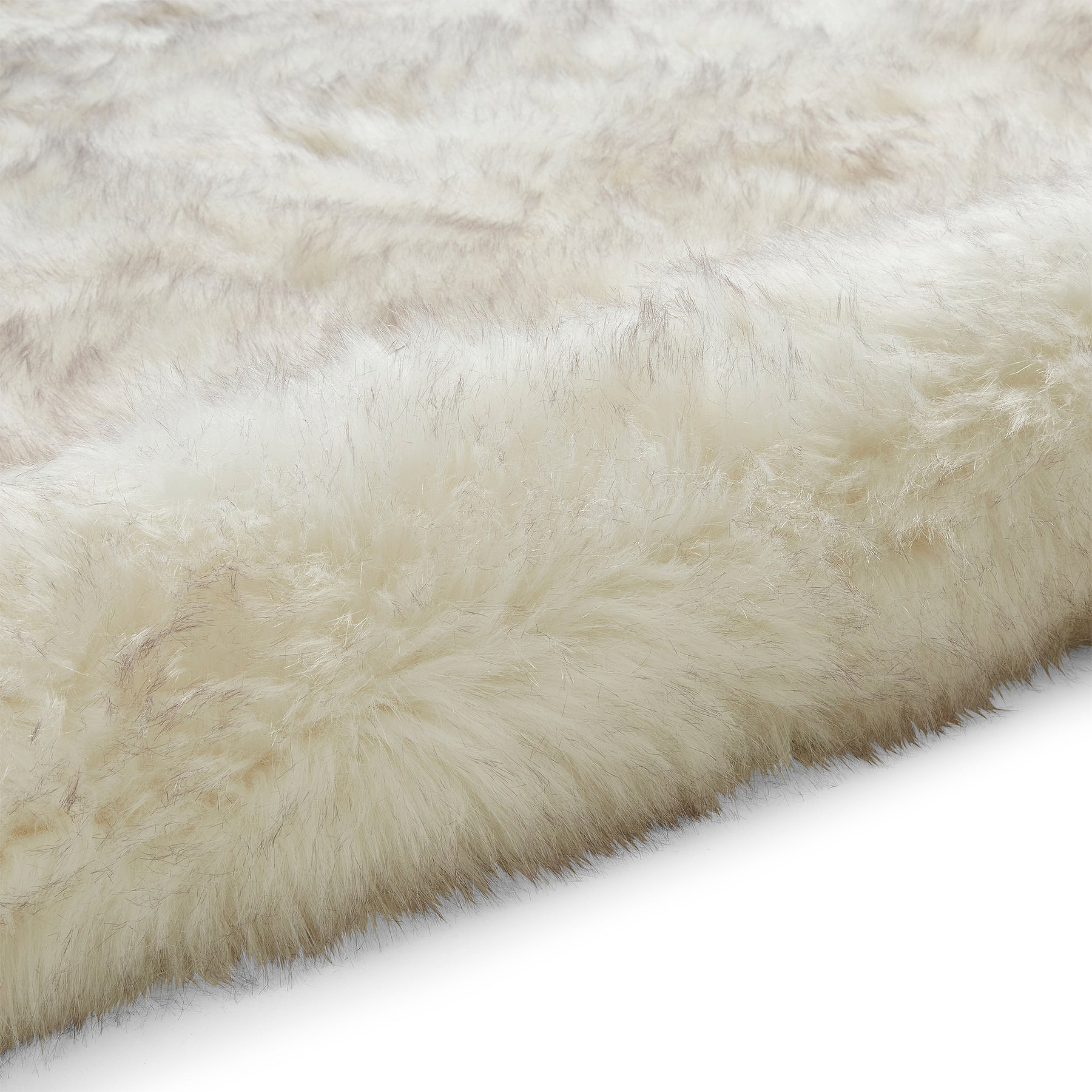 Mayfair Plain Shaggy Rug White from Roseland Furniture